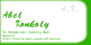 abel konkoly business card